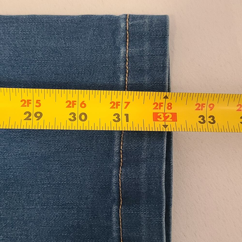 Womens American Eagle Super High-Rise Flare Button Fly Jeans Size 12 Blue - Picture 12 of 16